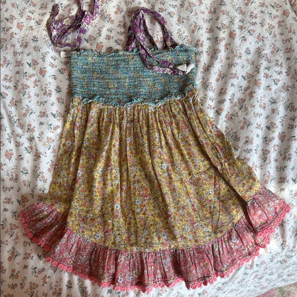 Zimmermann Floral Dress with Ruffle Detail